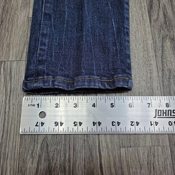 Amethyst Jeans Womens Jeans 13 Blue Distressed Skinny Button Fly Embellished - Picture 11 of 11